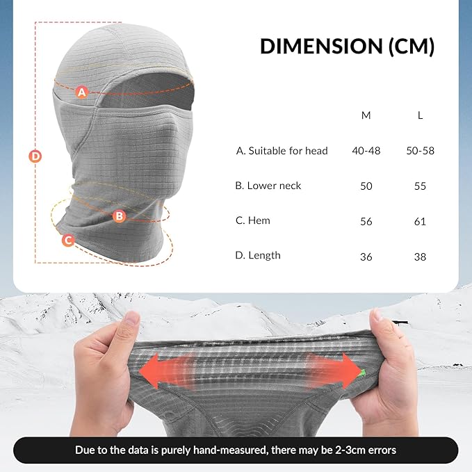 Qunature Balaclava Talvi Ski Mask Balaclava Ski Moottoripyörä Naamari Naisten/Miesten lämmin Tuulenpitävä Hengittävä Balaclava ulkourheiluun Hiihto Lumilautailu Pyöräily