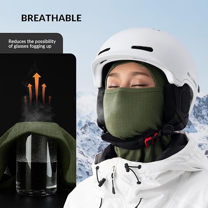 Qunature Balaclava Talvi Ski Mask Balaclava Ski Moottoripyörä Naamari Naisten/Miesten lämmin Tuulenpitävä Hengittävä Balaclava ulkourheiluun Hiihto Lumilautailu Pyöräily