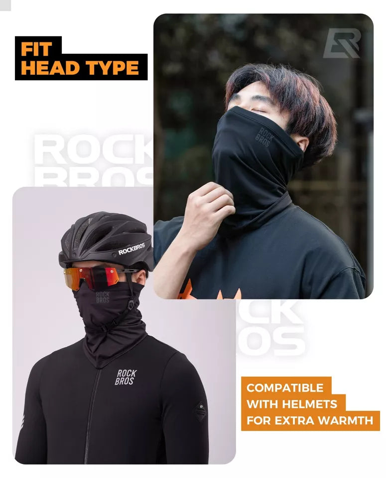 ROCKBROS Half Balaclava Winter Warm Tube Huivin Kaulanlämmitin ulkokäyttöön Unisex