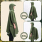 Qunature Outdoors Monitoiminen Rain Poncho Polkupyörä Rain Cape Rain Poncho