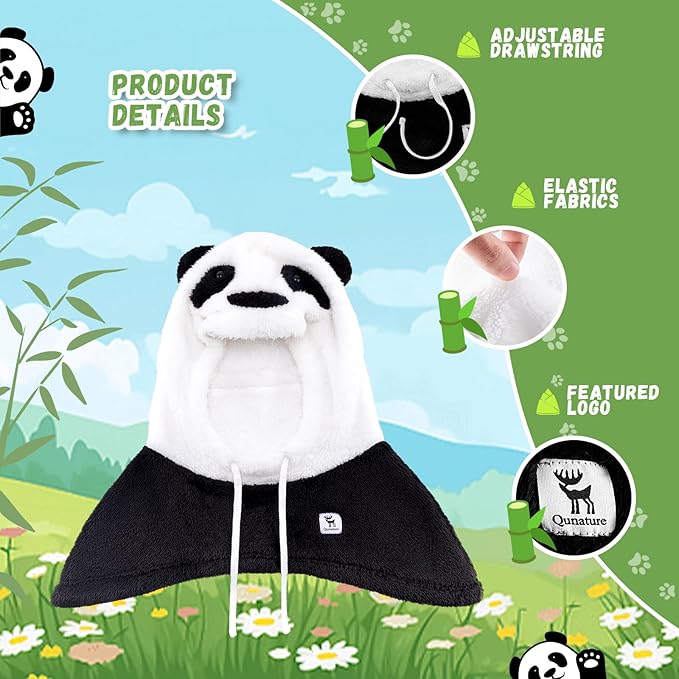 Qunature talvi kommandopipo hiihtomaski lapsille ja vanhemmille panda design kokonaamarit kommandopipo syksyn ja talven ulkoiluun, kuten hiihtoon moottoripyöräilyyn