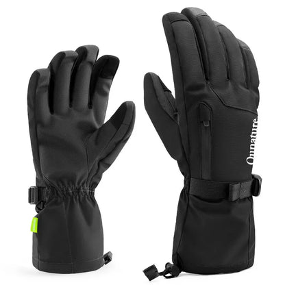 Qunature Gloves Winter Ski/Snow Gloves Tuulenpitävät polkupyörälle/moottoripyörälle XS-XL