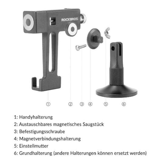 ROCKBROS Puhelinteline Monitoiminen Magneettinen Puhelimenpidike Universaali