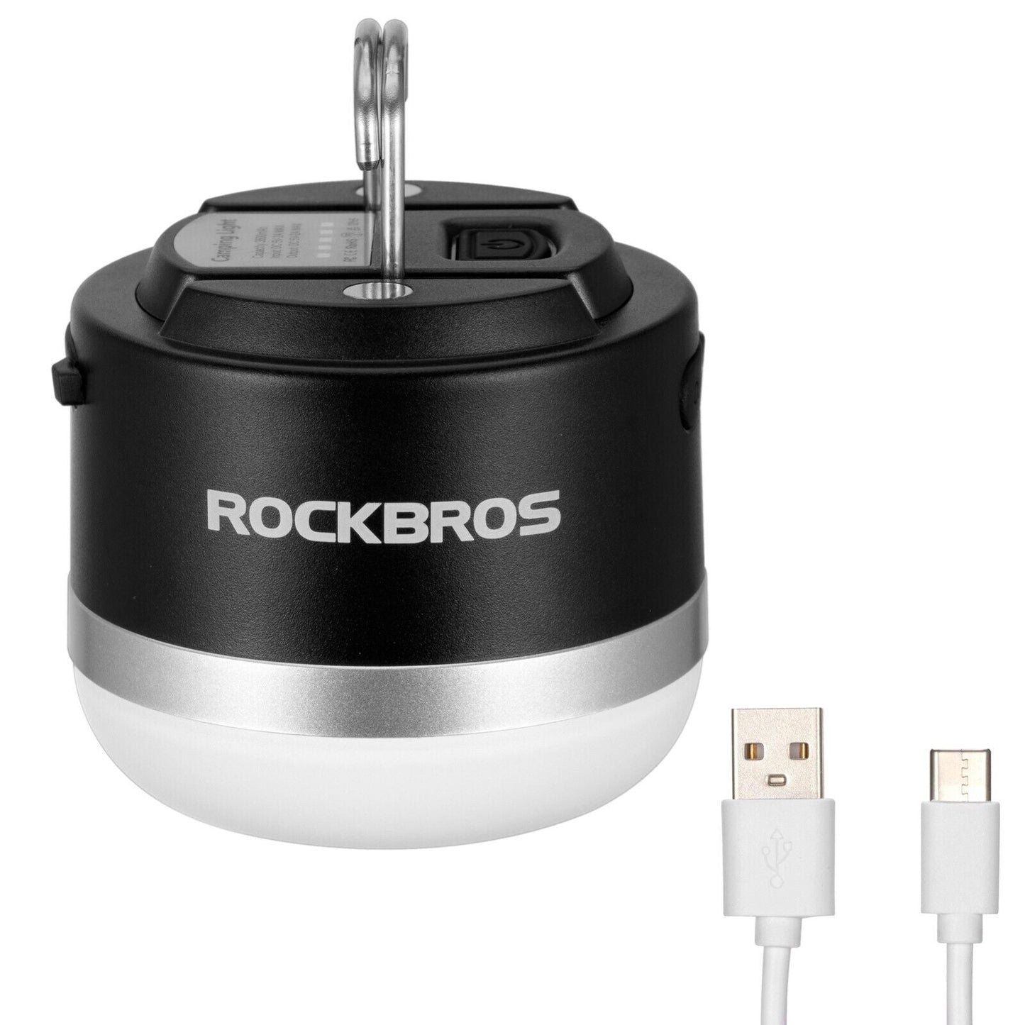 ROCKBROS Ulkoilu Retkeilylyhty USB Taskulamput 600 Lumenia IPX65 LED Valo Akku